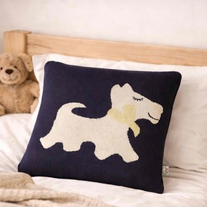 Taie de coussin coton bio scotty