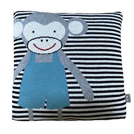 Taie de coussin coton biologique singe