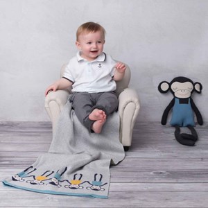 Taie de coussin coton biologique singe