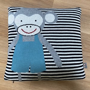 Taie de coussin coton biologique singe