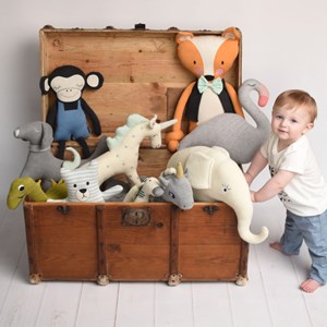 Taie de coussin coton biologique singe