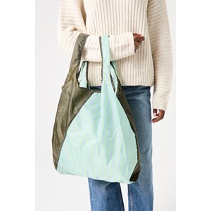 Offcut bag olive blue