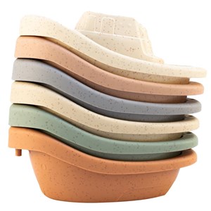 Jouet bain 6 bateaux en paille de blé