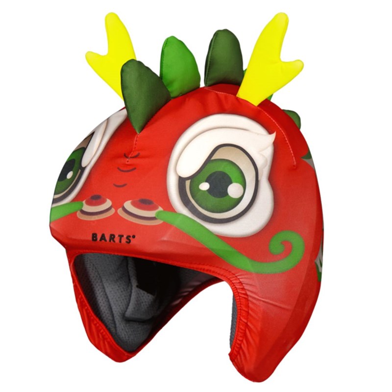 Couvre casque barts dragon rou