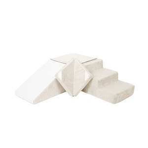 Set de 4 blocs crème velours côtelé