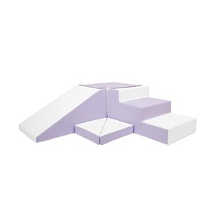 Set de 4 blocs en mousse blanc lilas