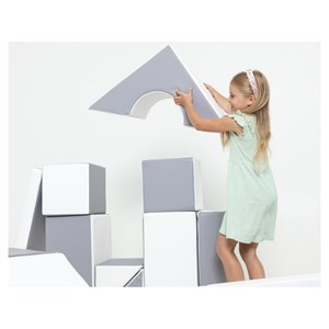 Set de 11 blocs en mousse blanc menthe