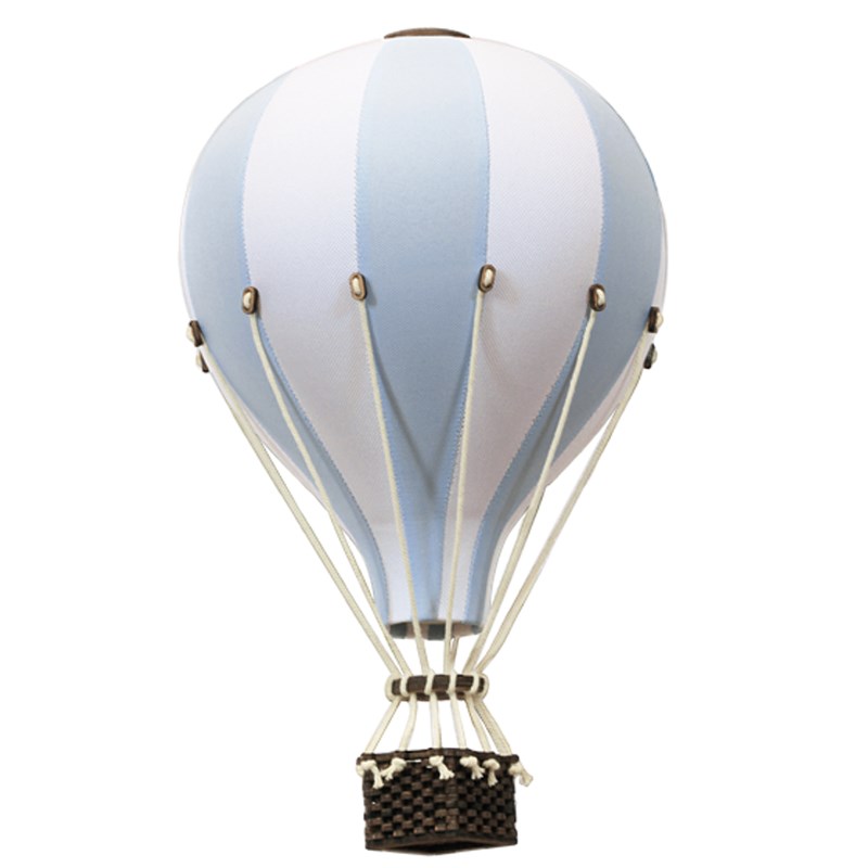 Montgolfière décorative bleu clair bleu