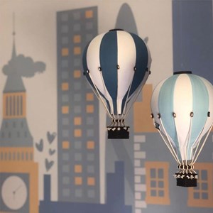 Montgolfière décorative denim bleu m