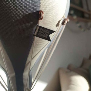Montgolfière décorative denim bleu s