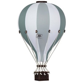 Montgolfière décorative eucalyptus vert