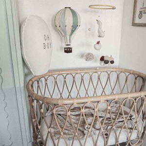 Montgolfière décorative eucalyptus vert