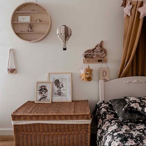 Montgolfière décorative eucalyptus vert