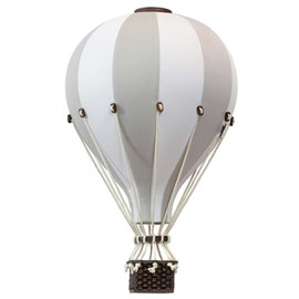 Montgolfière décorative gris clair gris