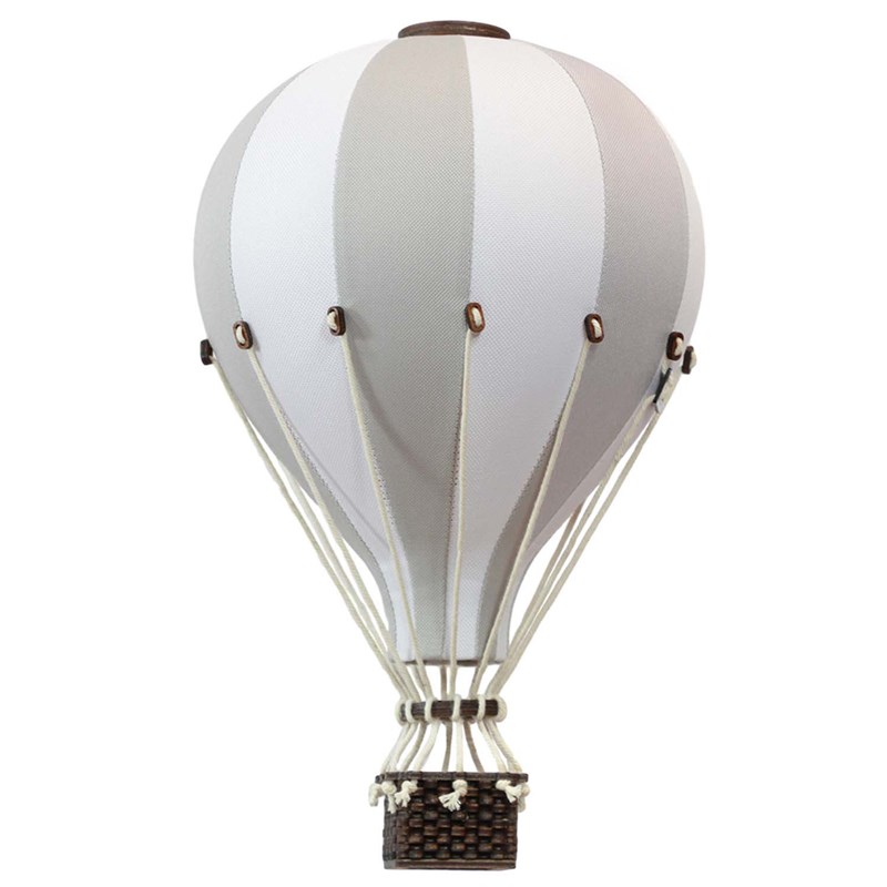 Montgolfière décorative gris clair gris