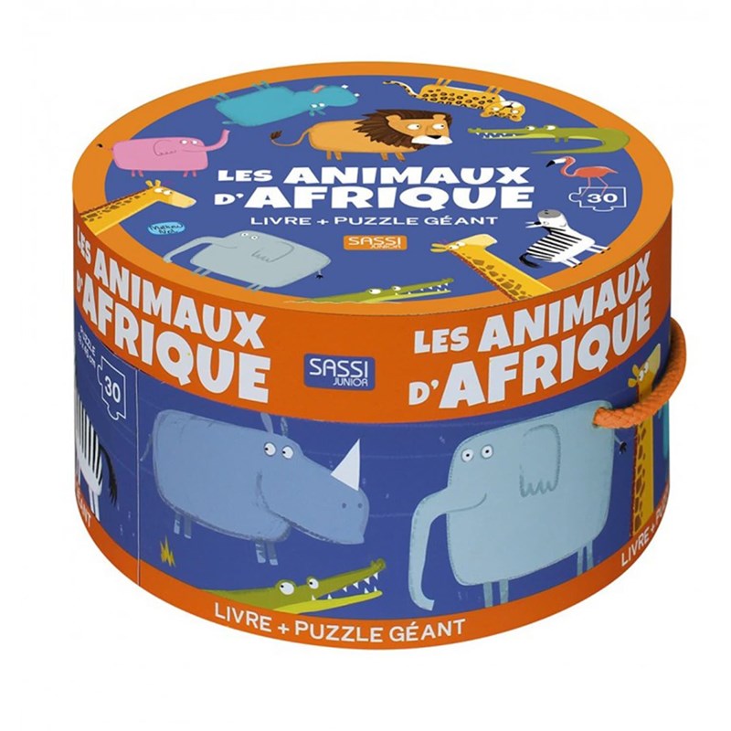 Puzzle et livre animaux d'afrique