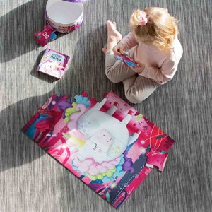 Puzzle et livre licorne magique