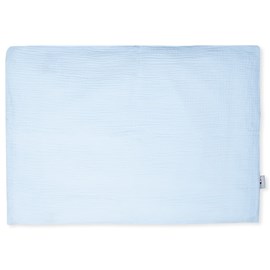 Taie d'oreiller unie double gaze coton