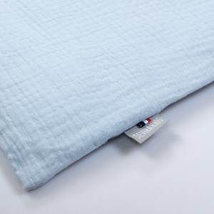 Taie d'oreiller unie double gaze coton