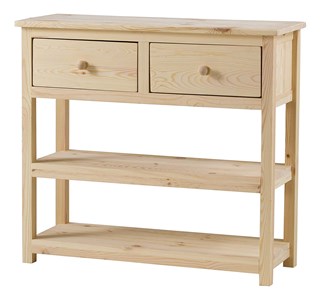 Console pin massif brut matendance