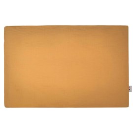 Taie d'oreiller unie double gaze coton