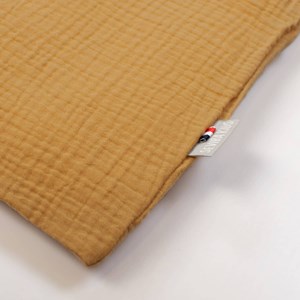 Taie d'oreiller unie double gaze coton