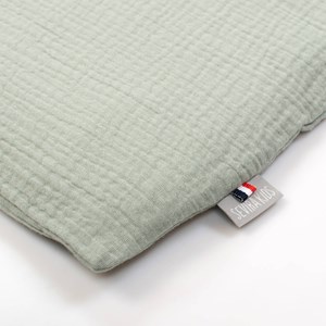 Taie d'oreiller unie double gaze coton