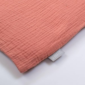 Taie d'oreiller unie double gaze coton