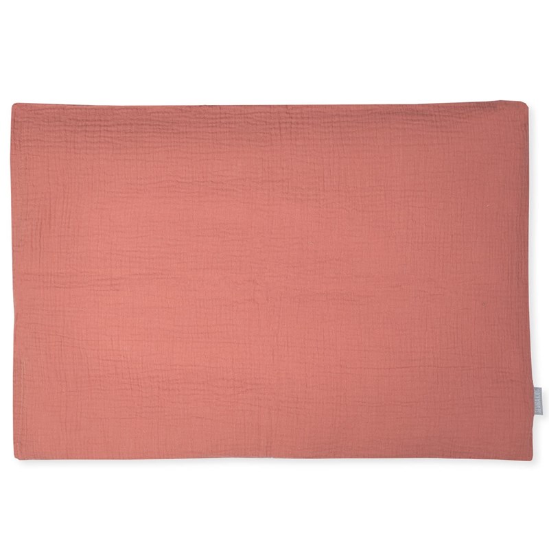 Taie d'oreiller unie double gaze coton