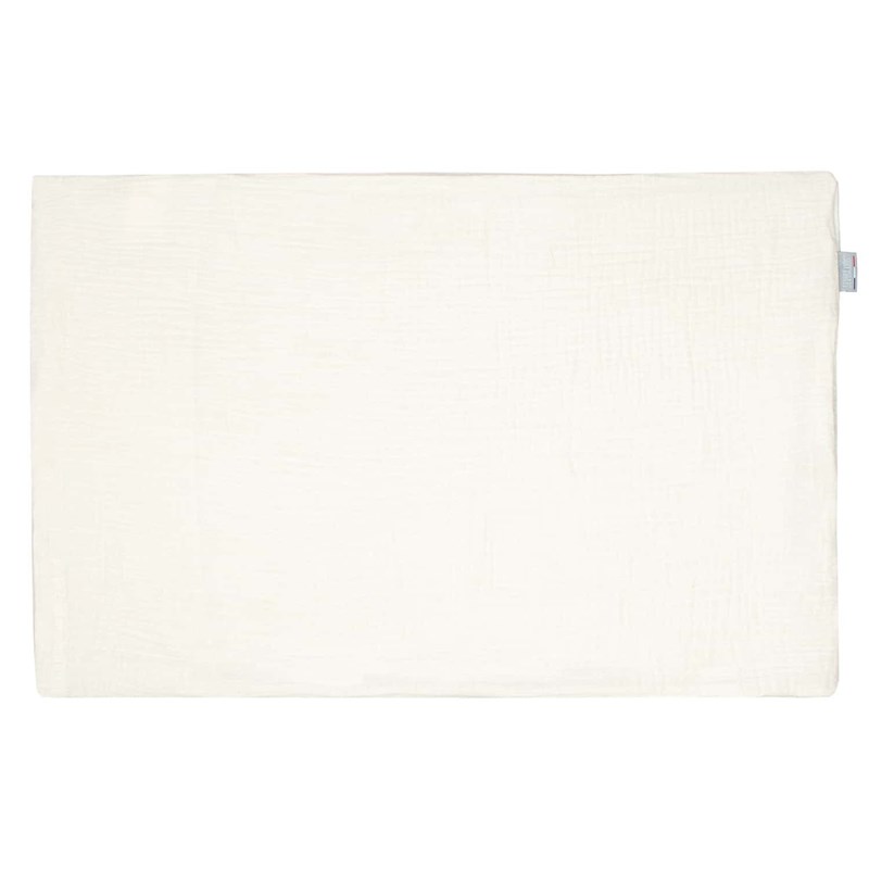 Taie d'oreiller unie double gaze coton