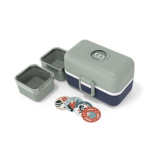 Boite repas enfant 800ml vert bleu