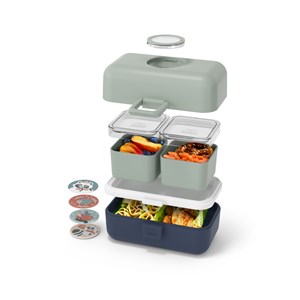 Boite repas enfant 800ml vert bleu