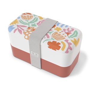 Lunch box rectangle 2x500ml papercut