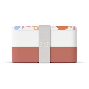 Lunch box rectangle 2x500ml papercut