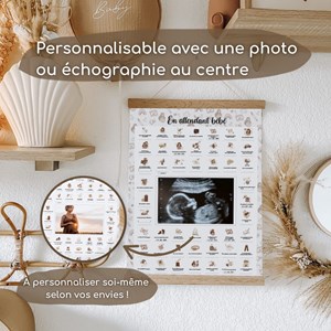 Affiche en attendant bébé - grossesse