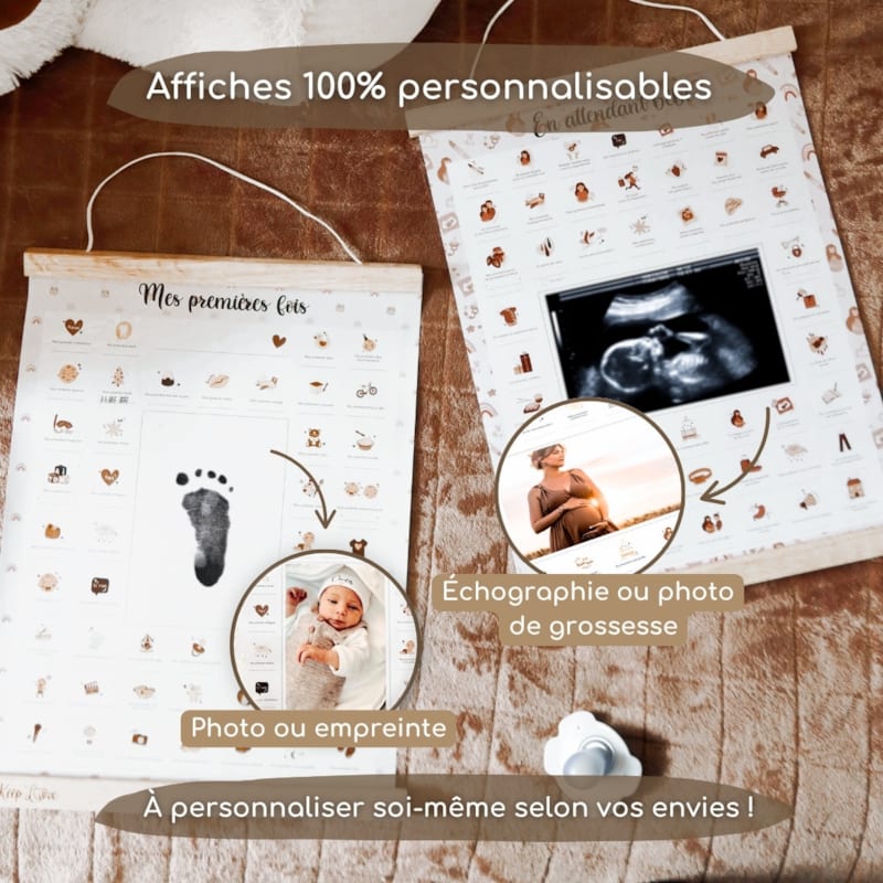 Coffret duo bébé & grossesse - ourson (Keep love) - Image 2