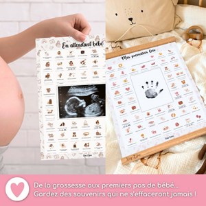 Coffret duo bébé & grossesse - flamant