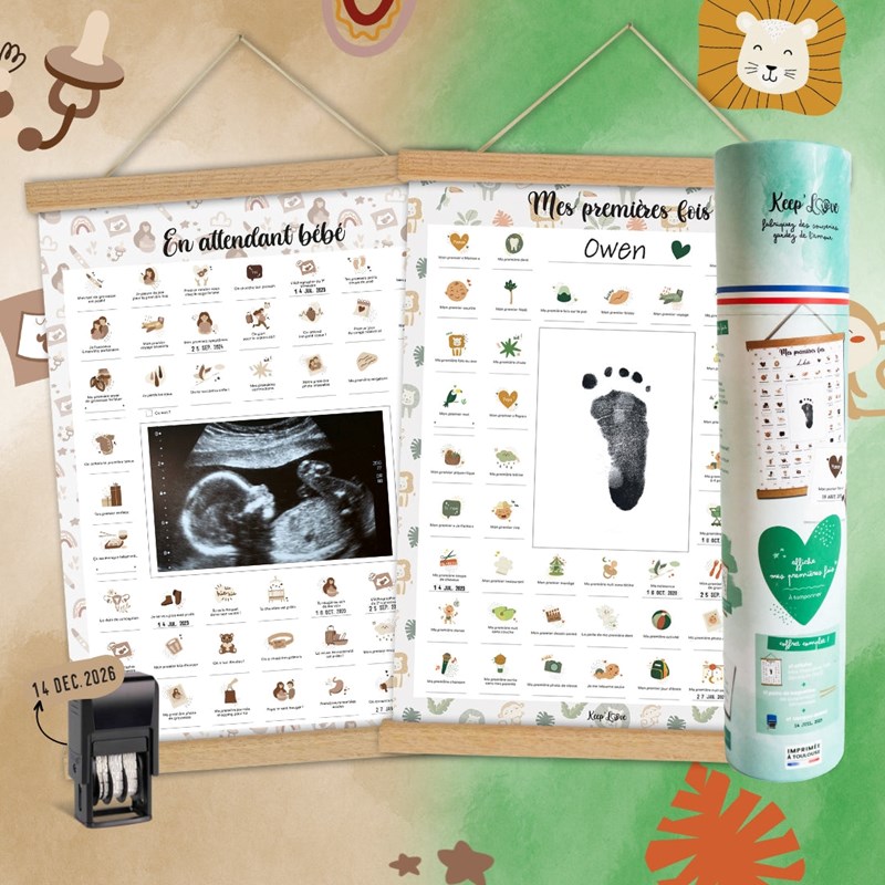 Coffret duo bébé & grossesse - lion