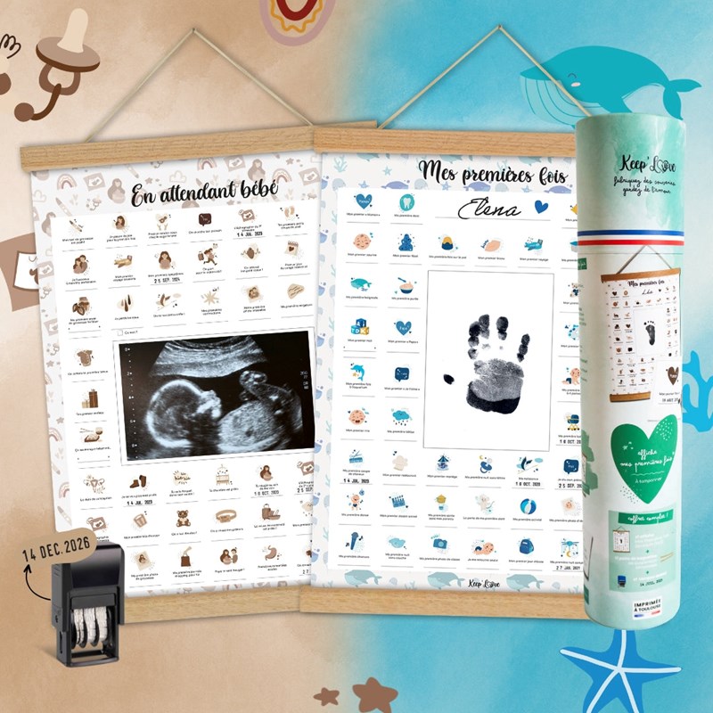 Coffret duo bébé & grossesse - baleine