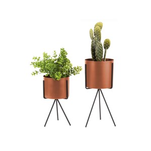 2 cache-pots sur pieds design imbal