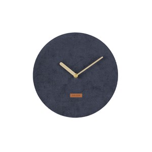 Horloge murale en velours côtelé