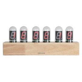 Horloge à poser vintage base bois