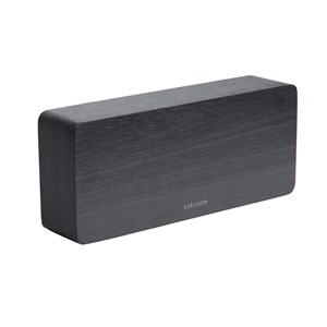 Horloge réveil en bois square - h. 9 cm