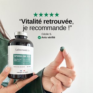 Spiruline bio - cure tonus de 2,5 mois