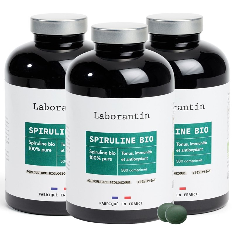 Laborantin - Spiruline bio - cure tonus de 7,5 mois