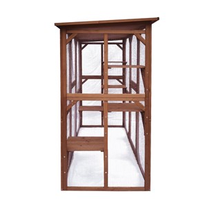 Parc à chats enclos en bois