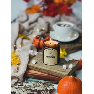 Bougie parfumée citrouille cire végétale