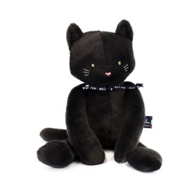 Peluche chat noir méloé 37cm