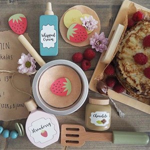 Dinette en bois pancakes crêpes