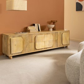 Meuble tv bois manguier